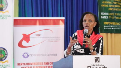 Agnes Wahome, Chief Executive Officer of the Kenya Universities and Colleges Central Placement Service, during a public engagement on university placement and student funding in March 2025.