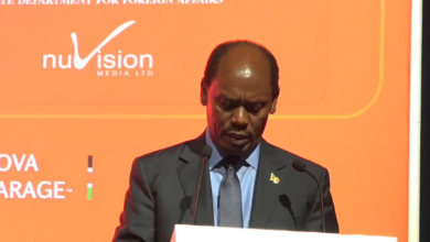William Kabogo speaks during the Nova Garage 2026 launch in Nairobi on May 11, 2026, a side event of the Africa Forward Summit 2026 focused on African startups, digital infrastructure and innovation investment.