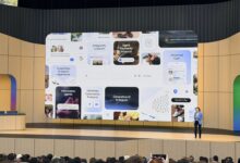 Liz Reid, Google’s Vice President and Head of Search, presents the company’s new AI-powered Search experience during Google I/O 2026, highlighting conversational queries, information agents, and generative UI tools.