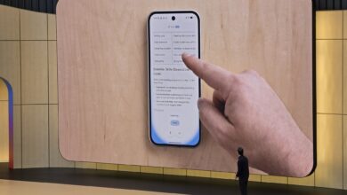 A Google executive demonstrates Docs Live during Google I/O 2026, showing how users can verbally describe a document and pull context from Drive to generate drafts using Gemini AI.