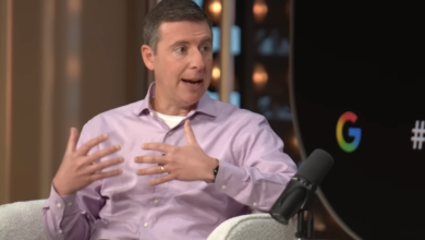 Nick Fox, Google’s SVP of Knowledge & Information, speaks during an editorial interview at Google Marketing Live 2026 about AI-driven search, creators, advertising and the future of the web.