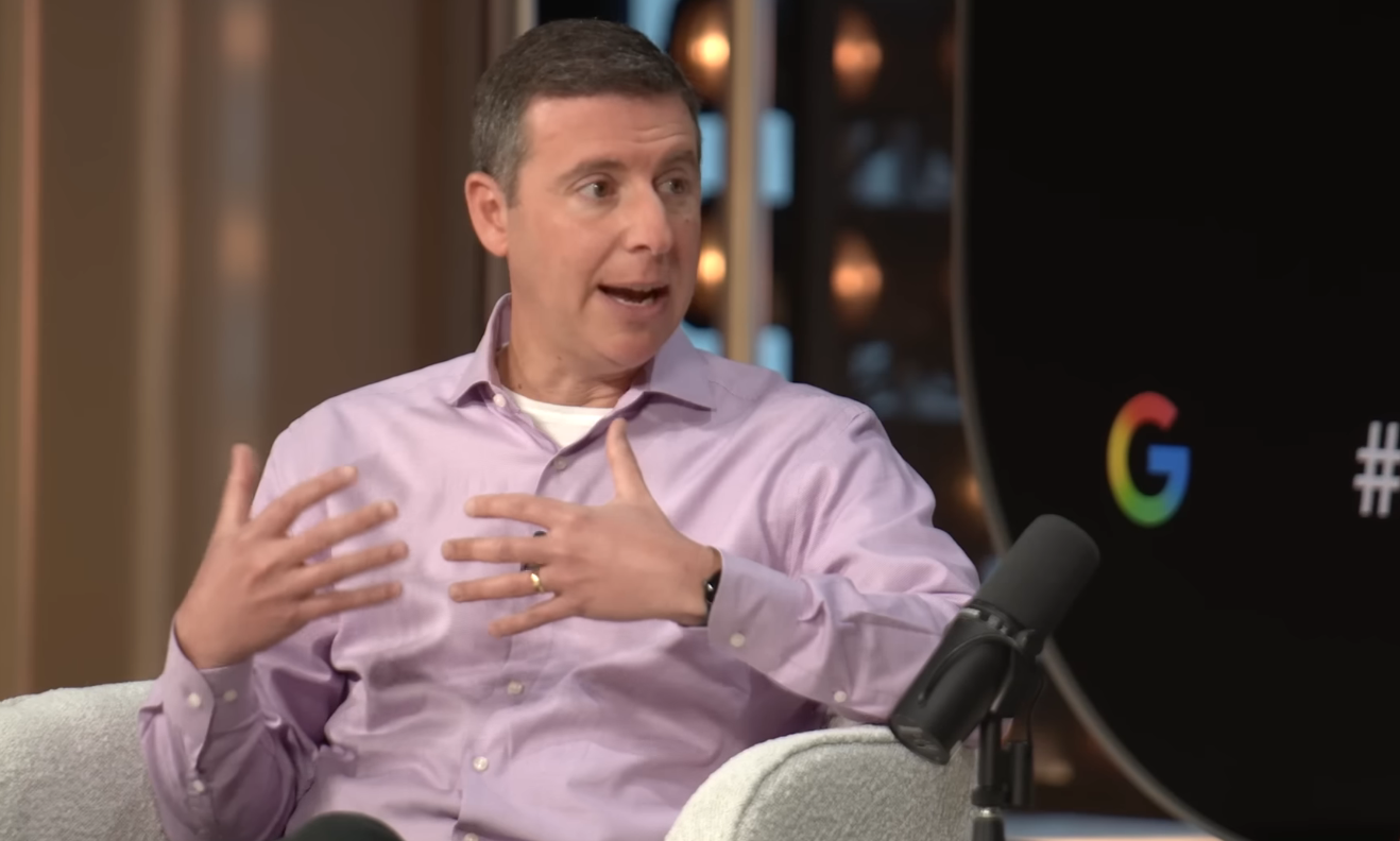 Nick Fox, Google’s SVP of Knowledge & Information, speaks during an editorial interview at Google Marketing Live 2026 about AI-driven search, creators, advertising and the future of the web.