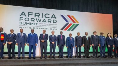 African heads of state and international delegates at the Africa Forward Summit 2026 in Nairobi, where leaders discussed investment, AI infrastructure and regional economic cooperation.