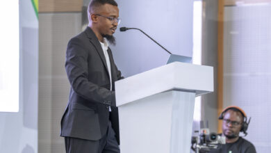 iGaming AFRIKA CEO Jeremiah Maangi delivers the opening keynote during the iGaming AFRIKA Summit 2026 in Nairobi, calling for stronger African participation in the continent’s gaming industry.