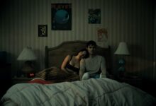 Michael Johnston and Inde Navarrette in a scene from the 2026 horror film Obsession directed by Curry Barker.