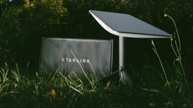 A Starlink terminal kit pictured outdoors as SpaceX’s IPO filing highlights the satellite internet business as the company’s primary revenue engine.