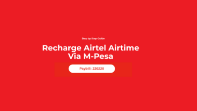 How to Recharge Airtel Airtime Through M-Pesa Paybill 220220