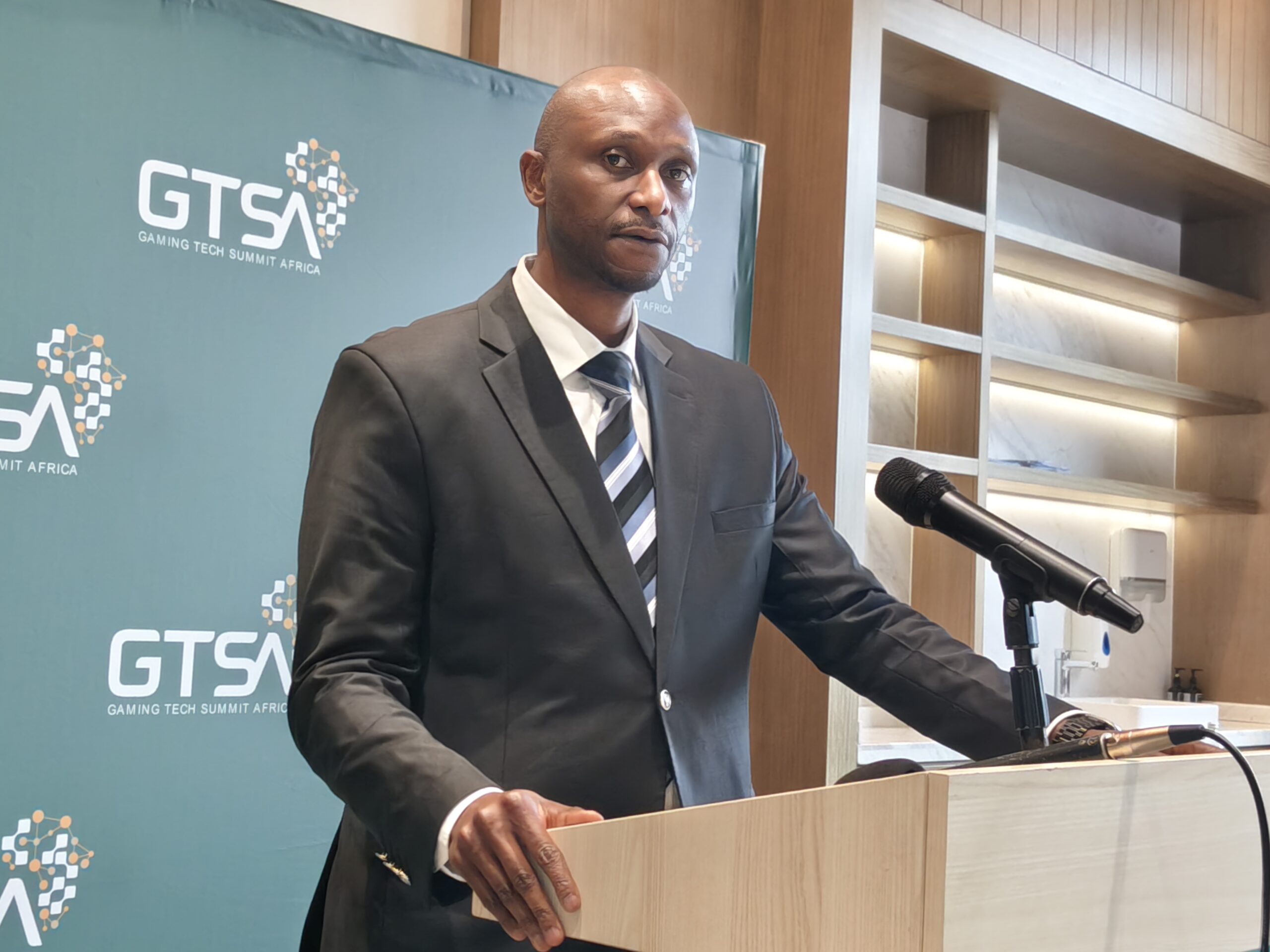 Betting Regulatory Authority Director-General Peter Karimi at the Gaming Tech Summit Africa 2026