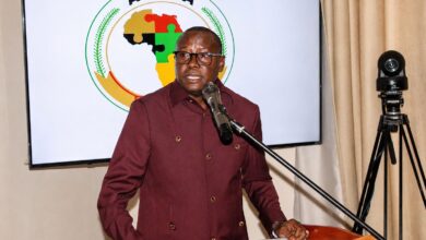 Speaker at an AfCFTA event discussing African trade integration, cross-border payments, logistics and connectivity.