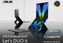 ASUS Zenbook DUO 2026 dual-screen OLED laptop with detachable keyboard and Intel Panther Lake processor
