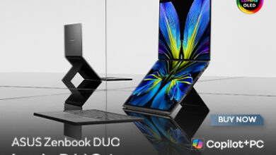 ASUS Zenbook DUO 2026 dual-screen OLED laptop with detachable keyboard and Intel Panther Lake processor