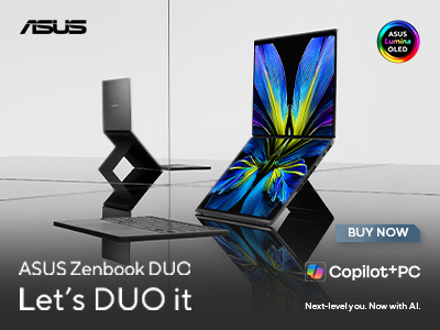 ASUS Zenbook DUO 2026 dual-screen OLED laptop with detachable keyboard and Intel Panther Lake processor