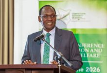 National Treasury Principal Secretary Chris Kiptoo speaking during the Competition Authority of Kenya's Research Conference on Competition and Consumer Welfare in Nairobi.