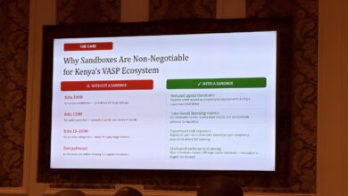 Presentation slide explaining the role of regulatory sandboxes in supporting Kenya's Virtual Asset Service Provider ecosystem.