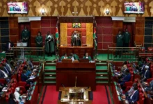 National Assembly chamber during debate and voting on the Finance Bill 2026 in Nairobi.