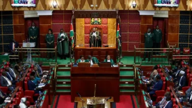 National Assembly chamber during debate and voting on the Finance Bill 2026 in Nairobi.