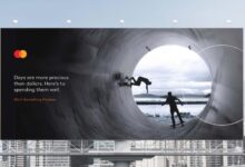 Mastercard billboard promoting its Priceless travel platform, highlighting experience-led travel and cultural discovery across Africa.