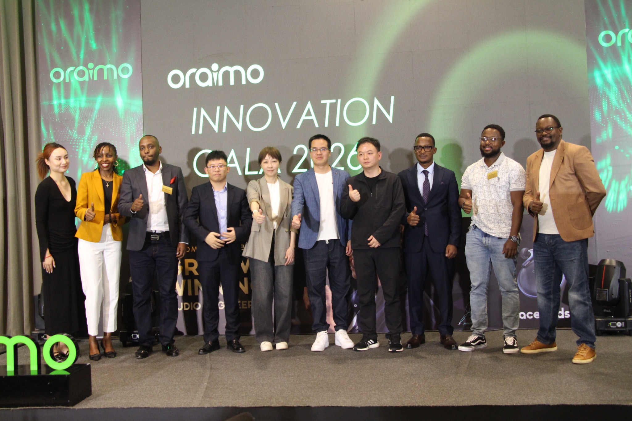 Oraimo executives and partners at the Oraimo Innovation Gala 2026 in Nairobi.