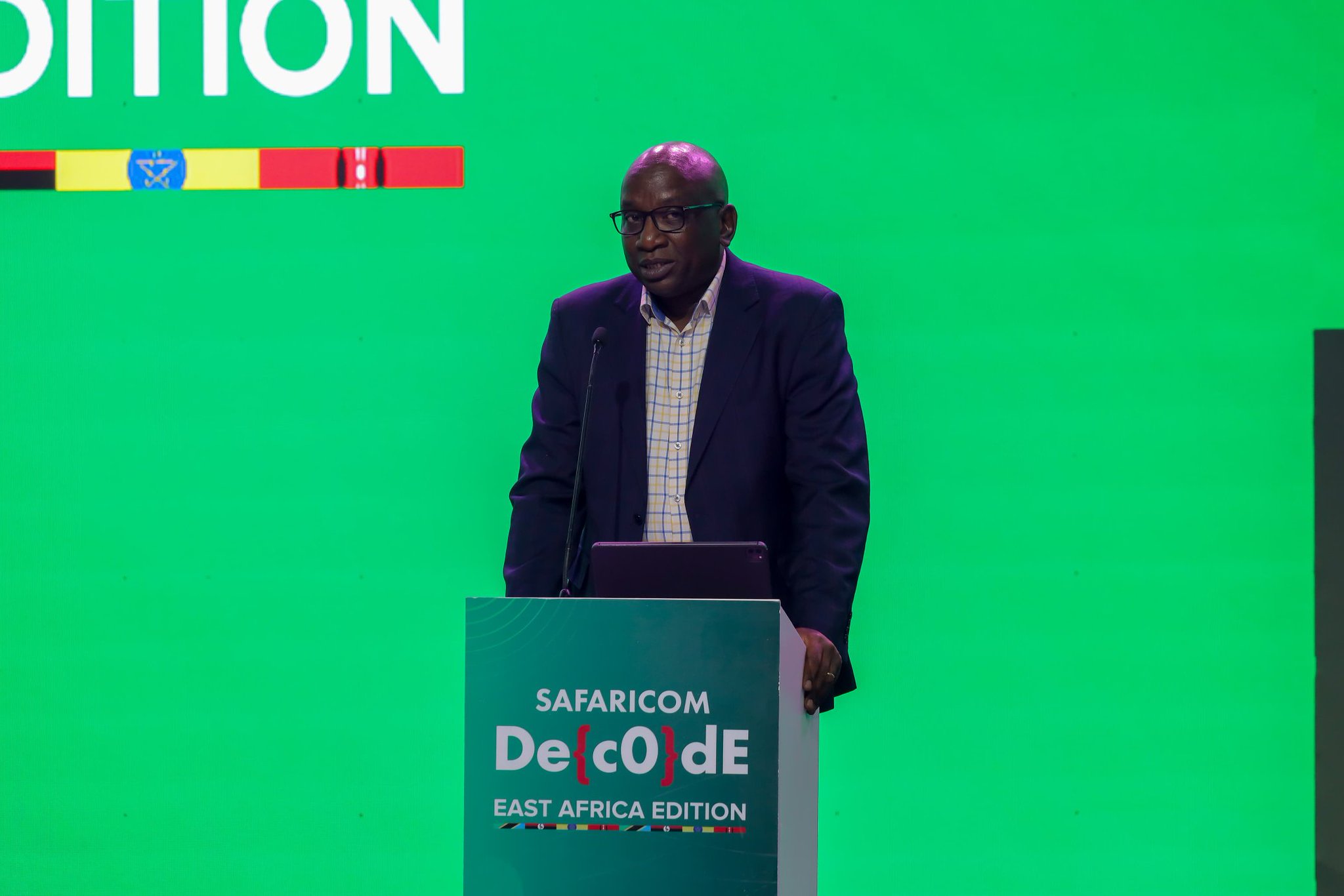 Michael Mutiga speaking at the Safaricom Decode East Africa Edition before his appointment as Stanbic Bank Kenya Chief Executive.