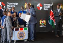 President William Ruto signs the Sovereign Wealth Fund Act, 2026, at a ceremony launching Kenya's sovereign wealth fund in Nairobi.