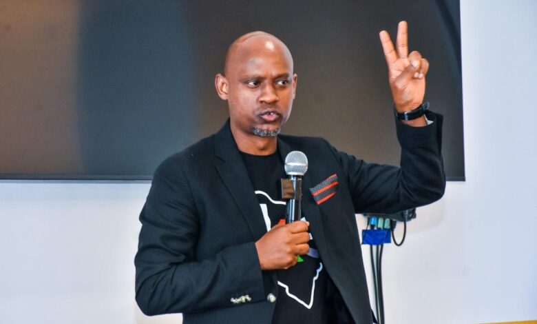 Andrew Lewela, CEO of the Kenya Network Information Centre (KeNIC), speaks at the African ccTLD Training Summit in Nairobi, where internet registry experts from 25 African countries received cybersecurity and domain management training.