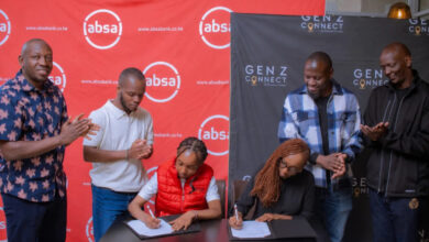 Absa Bank Kenya and Gen Z Connect officials sign a Memorandum of Understanding in Nairobi to support youth leadership, entrepreneurship and financial literacy initiatives.
