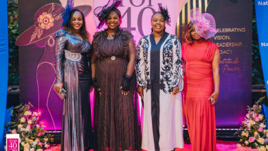 Attendees pose during the 2026 Business Daily Top 40 Under 40 Women gala at Nairobi Serena Hotel, where the annual awards celebrated young women making an impact across technology, healthcare, entrepreneurship and other sectors.