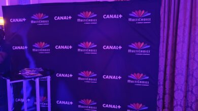 Canal+ and MultiChoice branded backdrop displaying "MultiChoice, A Canal+ Company" after completion of the acquisition.