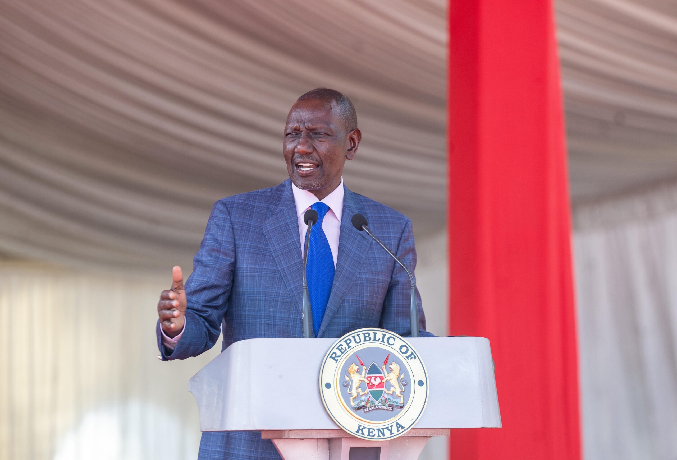 President William Ruto speaks during the launch of the Revised MSMEs Policy 2026 in Nairobi.
