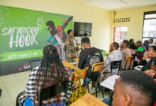 Safaricom Hook Circle participants attend a career readiness and digital skills workshop at Kiambu National Polytechnic.