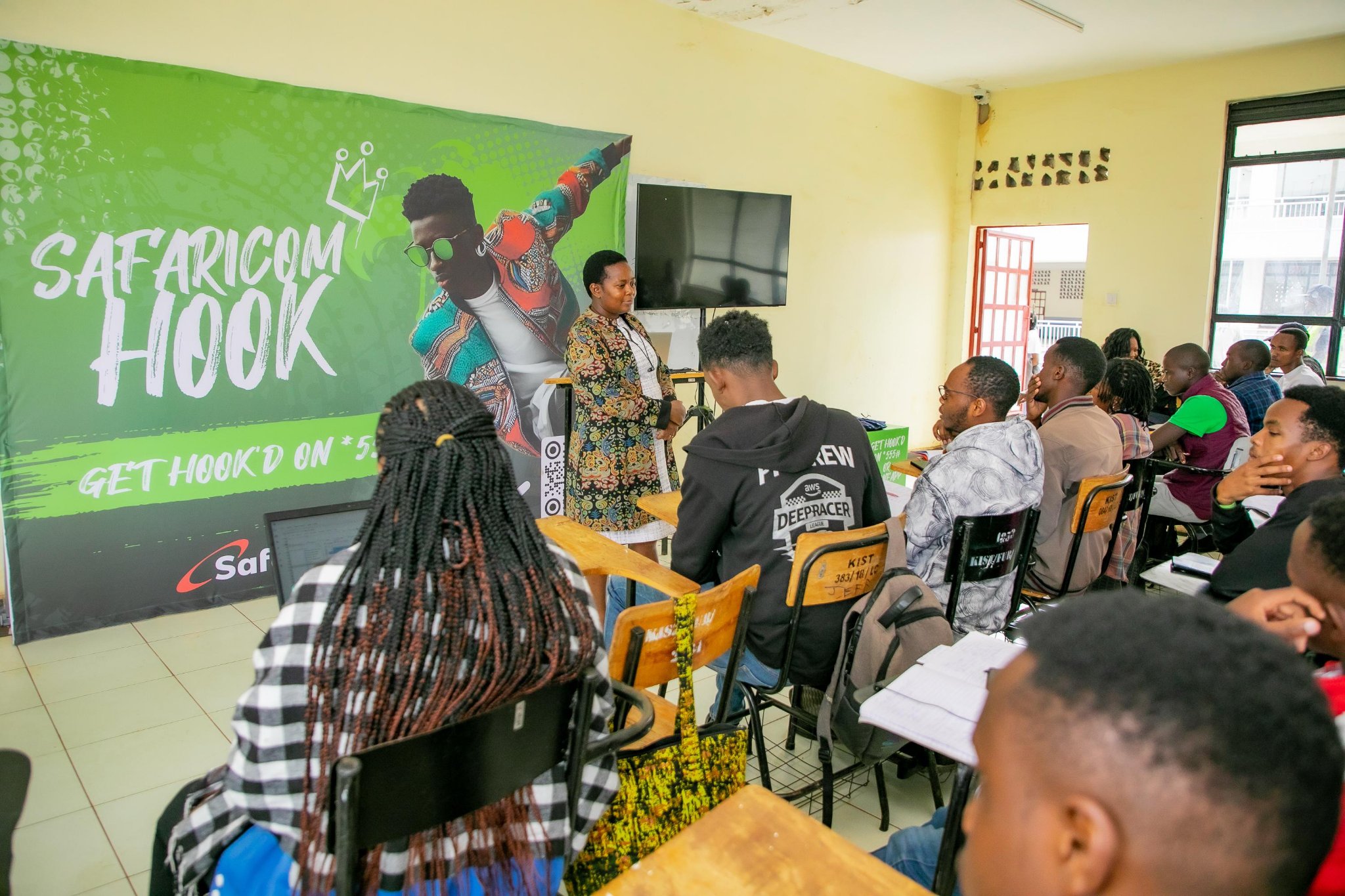 Safaricom Hook Circle participants attend a career readiness and digital skills workshop at Kiambu National Polytechnic.