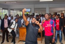 Students participate in Samsung's AI-powered mobile photography masterclass at JKUAT.