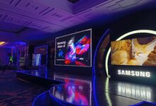 Samsung displays Vision AI and SmartThings features on its 2026 television lineup during a launch event in Nairobi, highlighting the TV's role as a connected home hub.