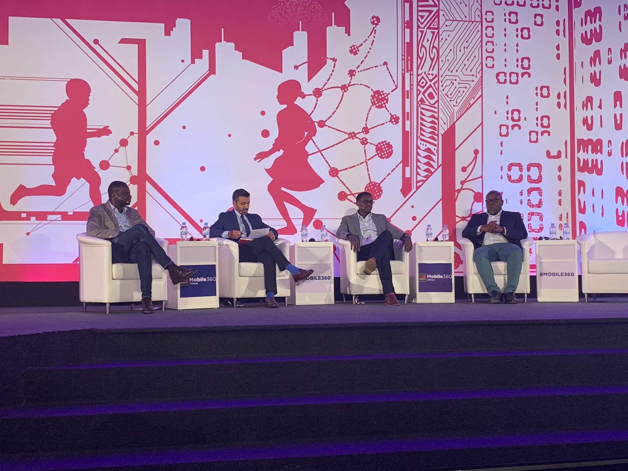 Onafriq CEO Dare Okoudjou, Visa's Otto Williams and MTN Group Fintech executive Serigne Dioum speak at Mobile360 Africa 2019, where industry leaders discussed digital payments, financial inclusion and cross-border payment innovation across Africa.
