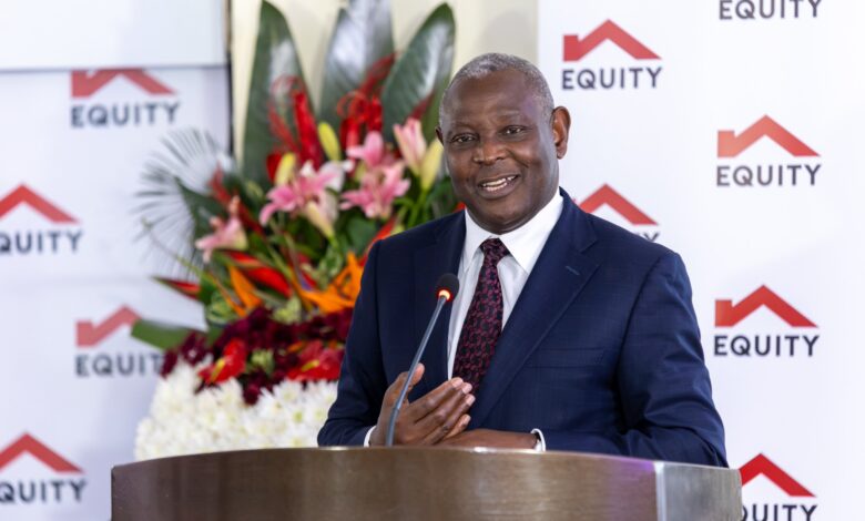 James Mwangi speaking at Equity Group's H1 2026 investor presentation.