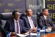 Nahashon Mungai, Executive Director of Global Markets at Standard Investment Bank, speaks during a MansaX executive briefing in Nairobi.