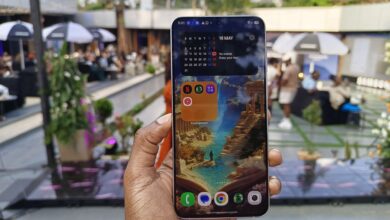 Samsung Galaxy A27 5G smartphone with AI features displayed on screen