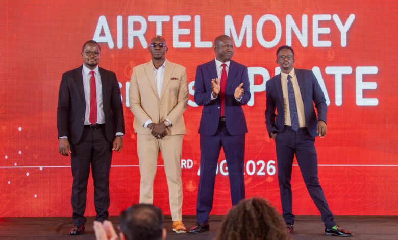 Airtel Kenya Managing Director Djibril Tobe and Acting Airtel Money Kenya Managing Director Michael Bonke during the announcement of Airtel's Direct-to-Cell satellite connectivity plans in Nairobi.