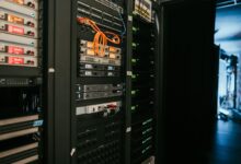 Server racks inside a data centre illustrating AI computing infrastructure.