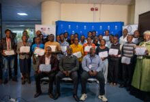Kenyans holding certificates after AI and digital skills training