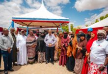 The Governor of Garissa, the ILO Prospects Program Partners, learners and some of the members of the community in Garissa County.