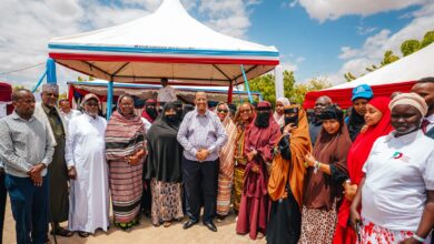 The Governor of Garissa, the ILO Prospects Program Partners, learners and some of the members of the community in Garissa County.