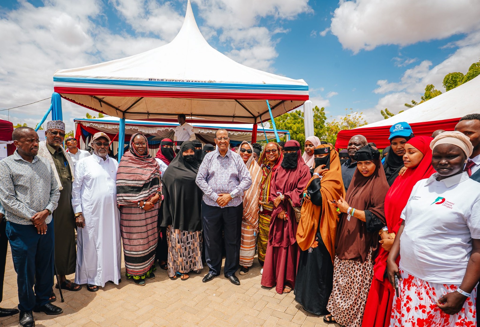 The Governor of Garissa, the ILO Prospects Program Partners, learners and some of the members of the community in Garissa County.