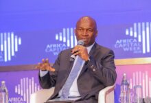 John Okulo speaking on capital for MSMEs at Africa Capital Week 2026.