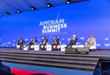 Peter Waiyaki at an AmCham Kenya panel discussing REIT regulatory reforms and capital markets.