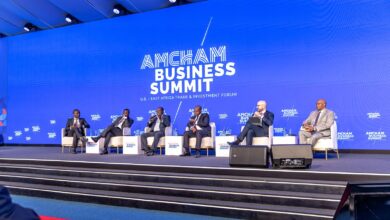 Peter Waiyaki at an AmCham Kenya panel discussing REIT regulatory reforms and capital markets.