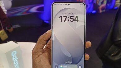 Samsung Galaxy phone displaying Now Brief with the One UI 9 update.