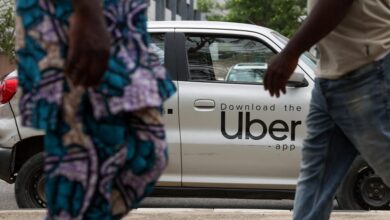 Uber-branded vehicle on a city street, illustrating the company’s ride-hailing operations in Africa.