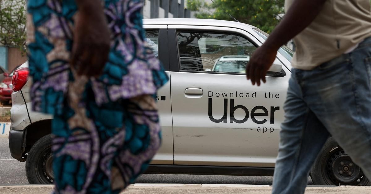 Uber-branded vehicle on a city street, illustrating the company’s ride-hailing operations in Africa.