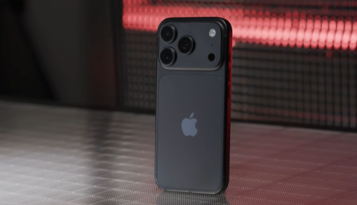 Black iPhone 18 Pro Max showing its rear camera system